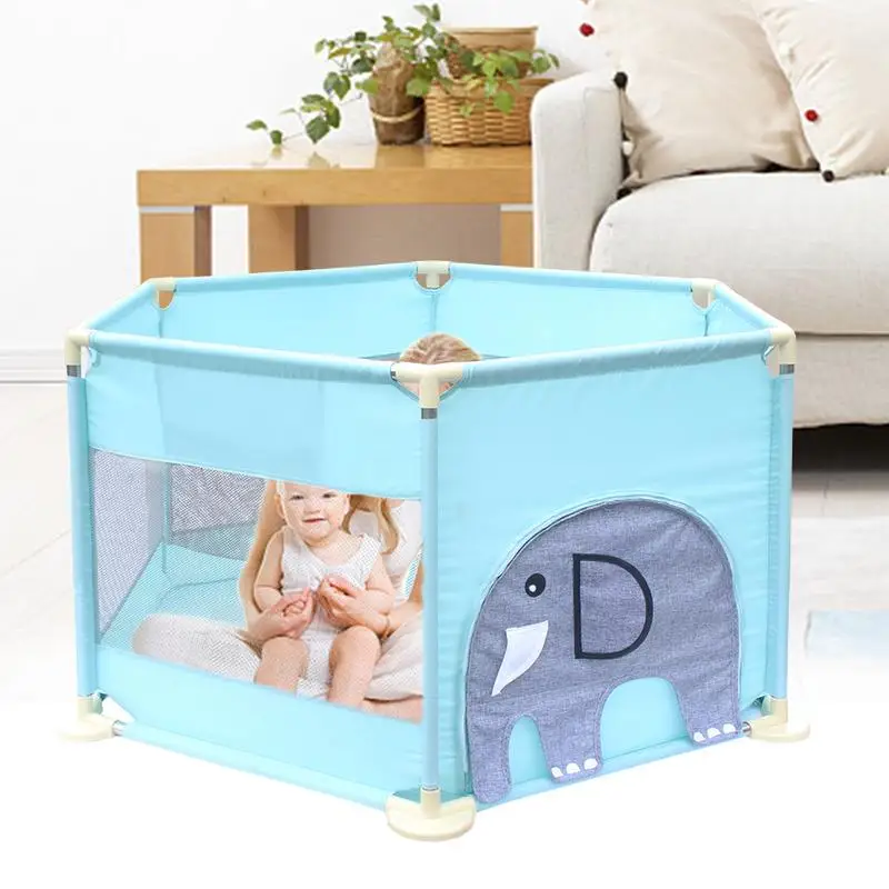 الأطفال سداسية روضة Playard لعب قابل للغسل كرة أوشن بركة مجموعة سرير بيبي سياج الوطن بوابة الحماية المنتجات
