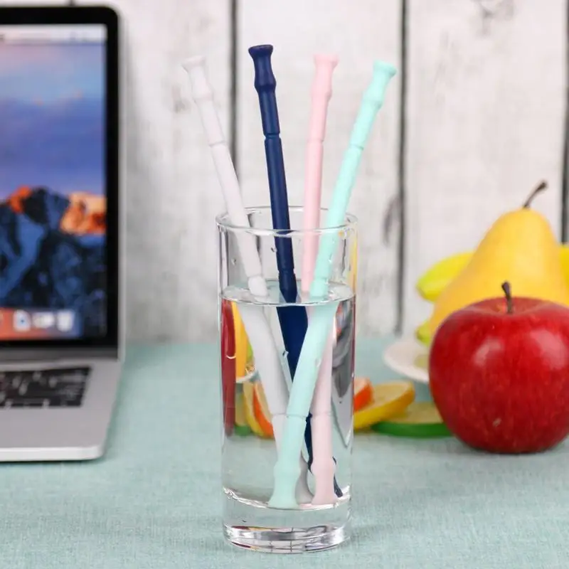 

1PC Reusable Drinking Straw Silicone Straw with Cleaning Brush Tube Straws Christmas Party Bar Drinking Accessories