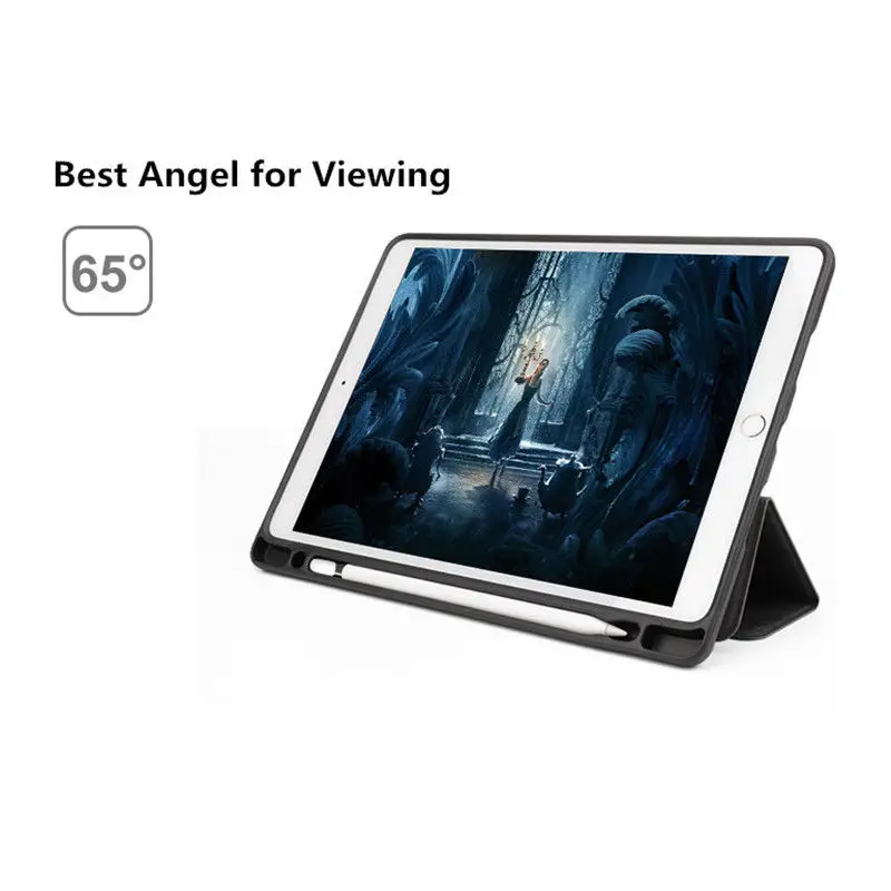 Для iPad 9 7 2017 2018 ультра тонкий легкий Smart Cover Защитный флип чехол с Apple Pencil держатель