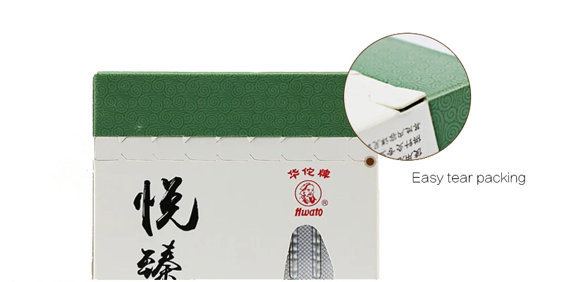 Мульти-Размер/HuaTuo плоская ручка игла акупунктуры без трубки стерилизованная фольга обернутая упаковка 100 в коробке