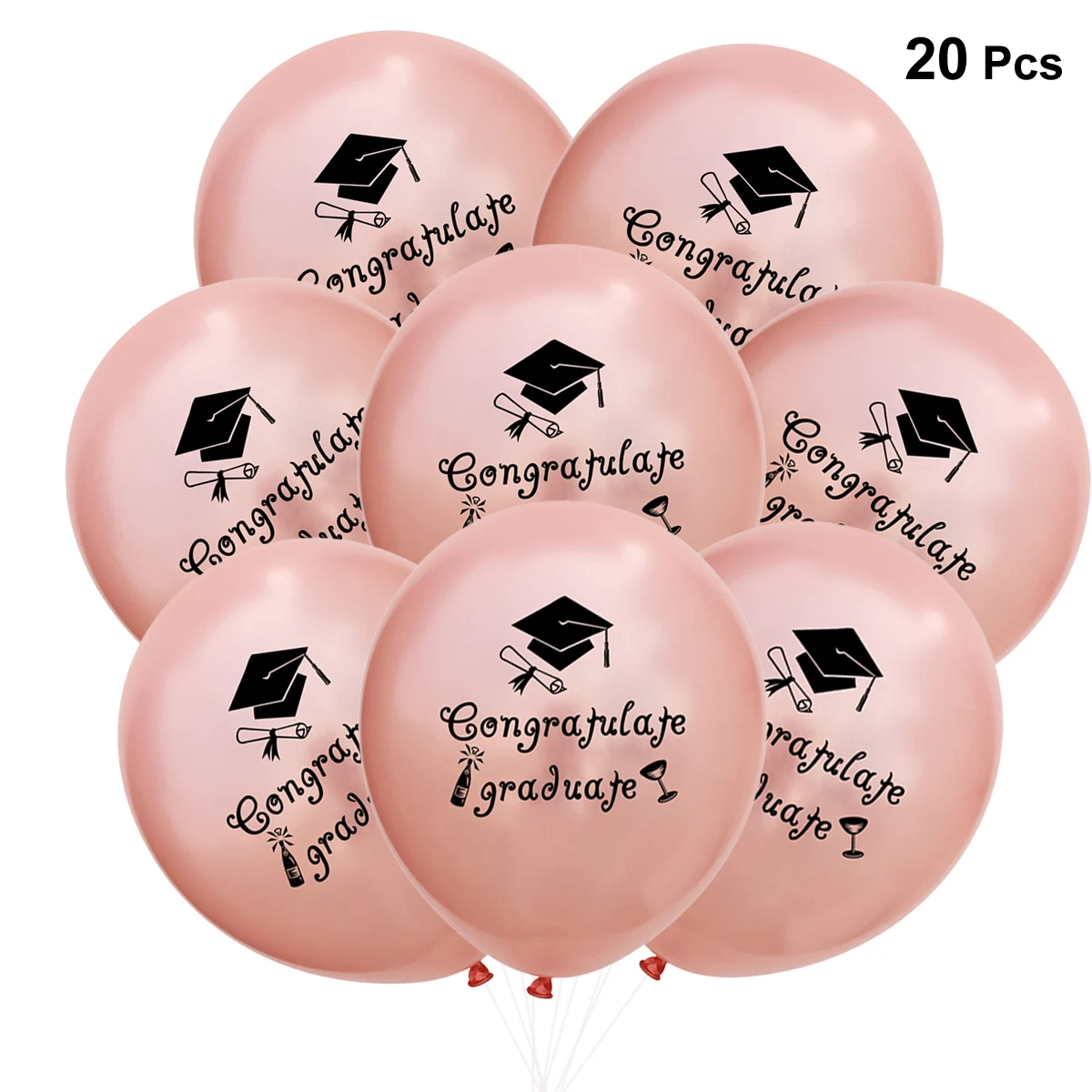 

20Pcs 12Inch 2020 Graduation Balloons Inflatable Congratulate Graduate Graduation Hat Printed Balloons For Graduation Party