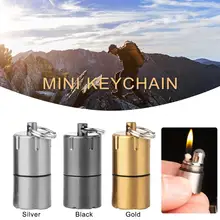 Mini Kerosene Lighter Key Chain Capsule Gasoline Lighter Inflated Keychain Petrol Lighter Outdoor Tools For Camping & Hiking Mini Kerosene Lighter Key Chain Capsule Gasoline Lighter Inflated Keychain Petrol Lighter Outdoor Tools For Camping & Hiking