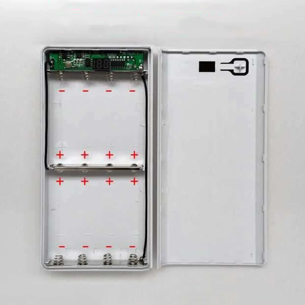 Новый портативный аккумулятор DIY 8x18650 чехол коробка ЖК дисплей два USB блока
