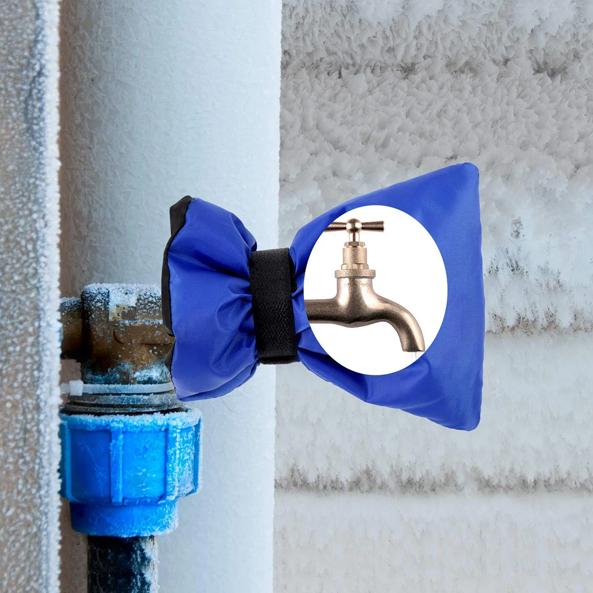 

Outdoor Patio Winter Summer Faucet Covers Coated Faucet Socks Protector Anti-Icing Freeze Protection Warm Faucet Socks