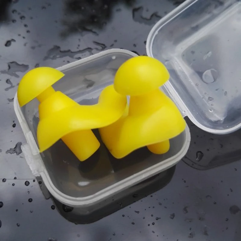 1 Pair Ear Plugs Water Sports Swimming Diving Adult Waterproof Ear Protector