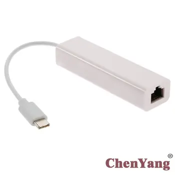 

USB-C Type C USB 3.1 Male to 100M Ethernet Network LAN Adapter for Apple Laptop & Laptop PC