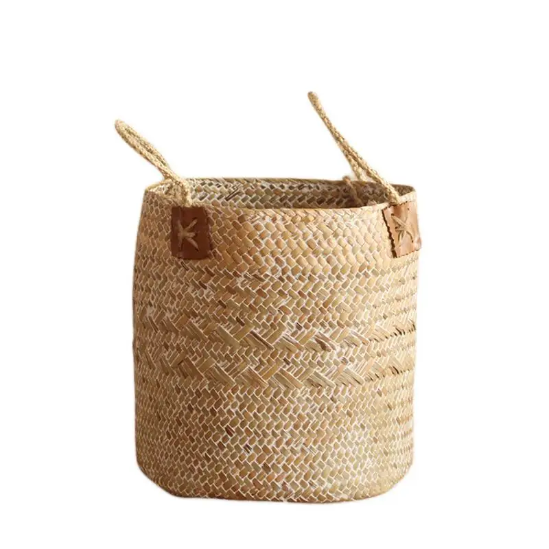 

Hand-woven Flower Basket Fruit Flower Basket Nordic Simple Storage Basket Clothing Storage Box Home Creative Decoration