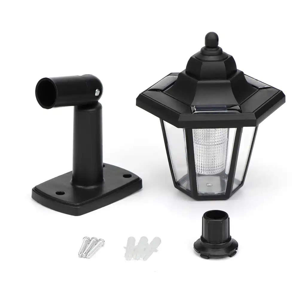 2PCS Solar Hexagonal Outdoors LED Palace Lights Garden Wall Hanging Night Lamps