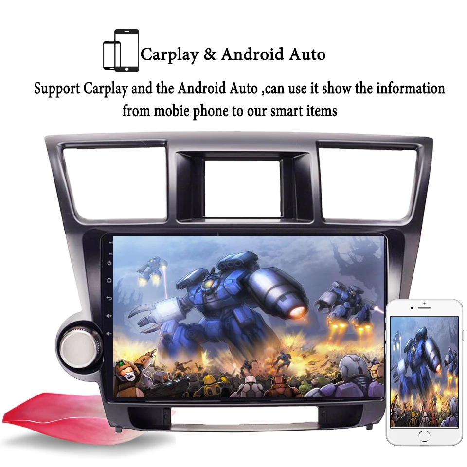 Cheap 10.1" 4G RAM 64G ROM Octa Core Android 9.1 Car GPS Navigation For Toyota Highlander 2009-2014 Top Car Accessories Tape Recorder 4 Cheap 10.1" 4G RAM 64G ROM Octa Core Android 9.1 Car GPS Navigation For Toyota Highlander 2009-2014 Top Car Accessories Tape Recorder 4