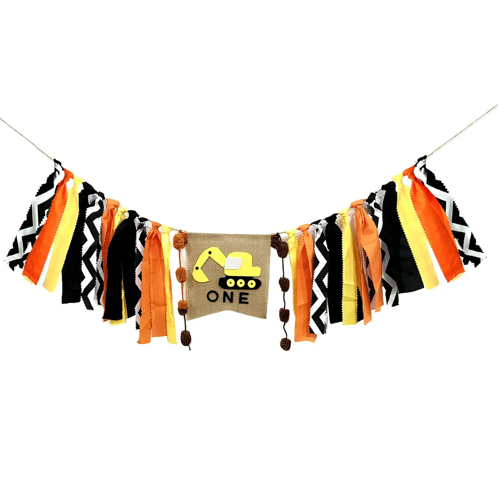 1pc Creative Decorative Banner 1st Birthday Birthday Bunting Flag
