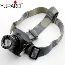 YUPARD XM-L T6 светодиодный налобный фонарь угольщик фокус светодиодный фара фонарь уличного освещения аккумулятор + зарядное устройство для