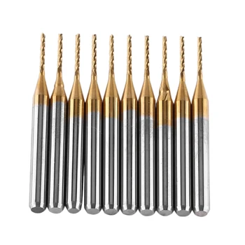 

10Pcs Coat 3.175X1Mm End Mill Engraving Bits Cnc Cutters Ssp
