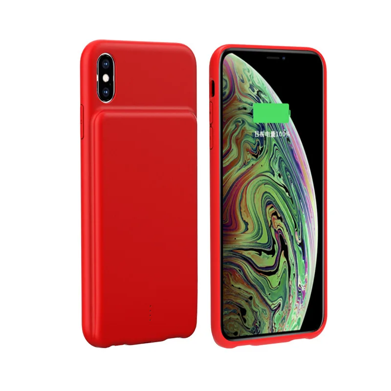 Ext power 5000 мАч силиконовый чехол для зарядного устройства для Iphone XS Max XR внешний тонкий внешний аккумулятор для зарядки