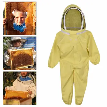 

Hot Sale 120-130cm Anti Bee Suit Sleeve Head Bee Clothing Protective Clothing Clothing Bee Preventing Cap Hat beekeeping for kid
