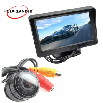 

wireless 4.3 Inch TFT LCD Color Display car Monitor with 8 LED night vision Rearview parking reversing Camera