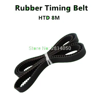 

5 Pcs HTD 8M 600mm,608mm,616mm , HTD8M 600 608 616 Rubber Timing belt, glassfiber betls, width 20 25 30mm, Transmission belt