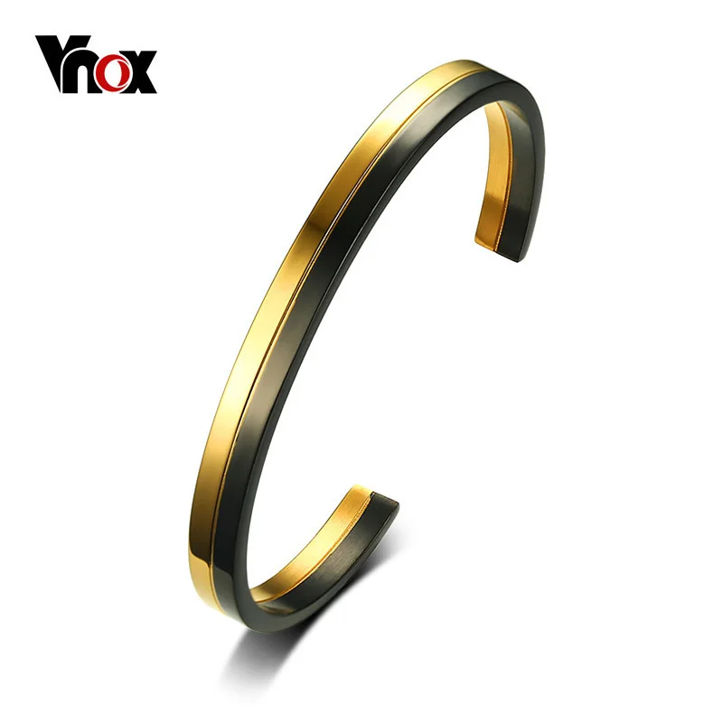 

Vnox Cuff Bracelet Bangle Manchette Gold Color Bracelet for Women Femme Bracelet Pulseiras