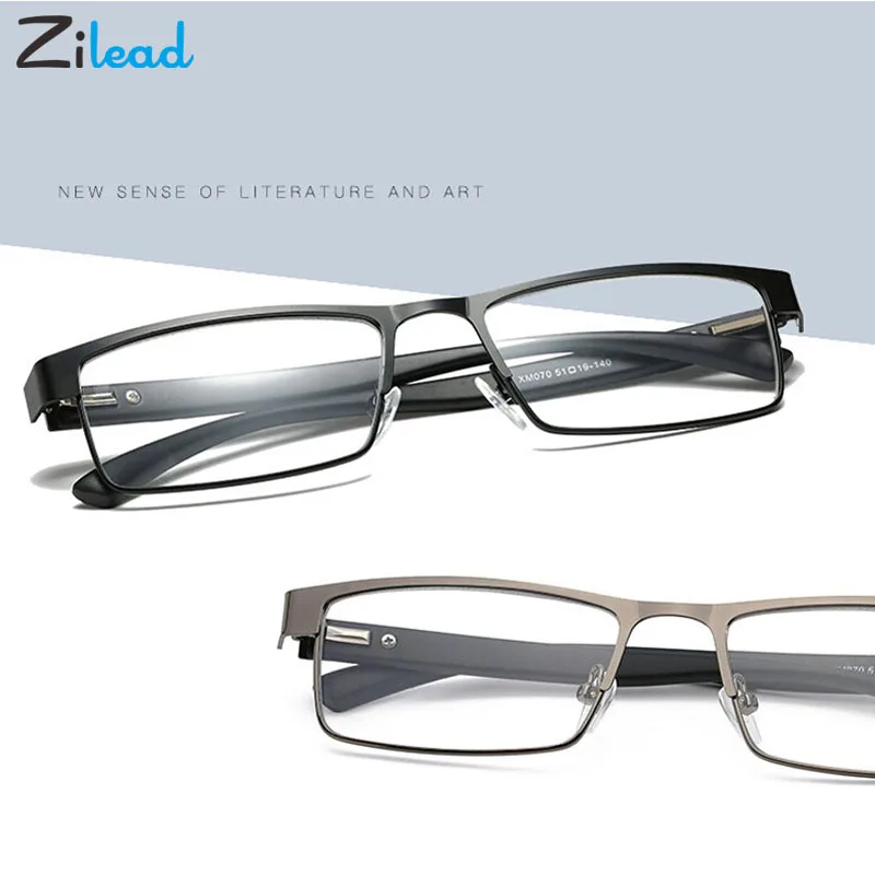 

Zilead Metal Unbreakable Frame Relieve Visual Fatigue Resin Reading Glasses Men Women Ultralight Parents Hyperopia Eyeglasses