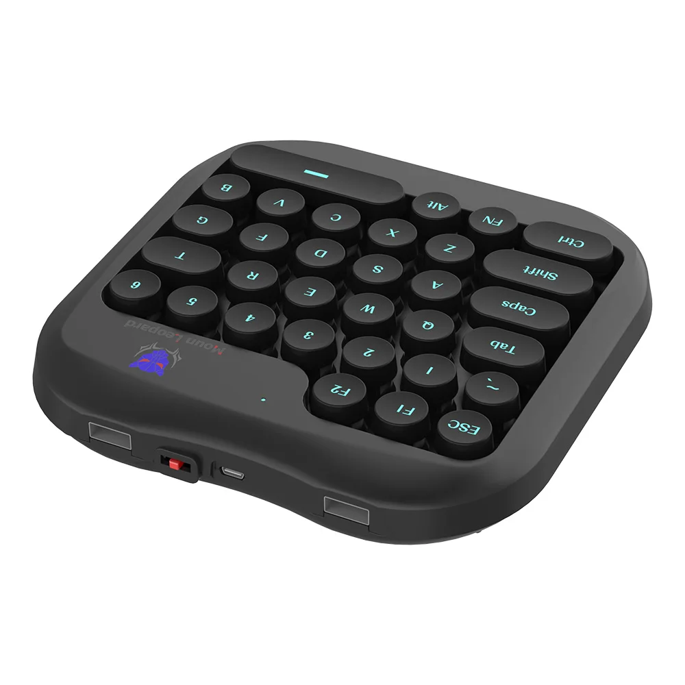 Gaming Keyboard 32 Keys One-Handed Keyboard for Android System Mobile Phone Tablet PC Shooting Games USB-Powered Plug Gaming Keyboard 32 Keys One-Handed Keyboard for Android System Mobile Phone Tablet PC Shooting Games USB-Powered Plug