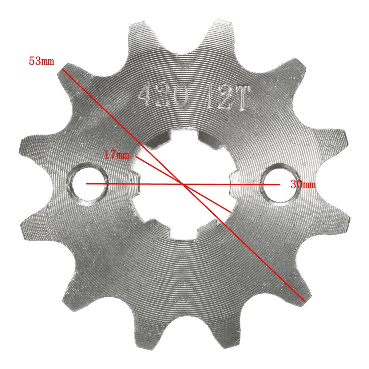 420 10T 11T 12T 13T 14T 15T 16T 17T 18T 19T передняя Звездочка для мотоцикла 70cc 110cc 125cc ATV Pit Bike