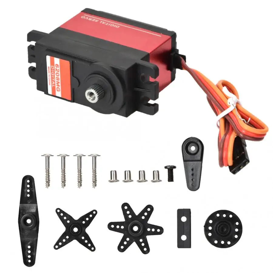 JX PDI 6208MG 8 кг металлический шарикоподшипник цифровой сервопривод для