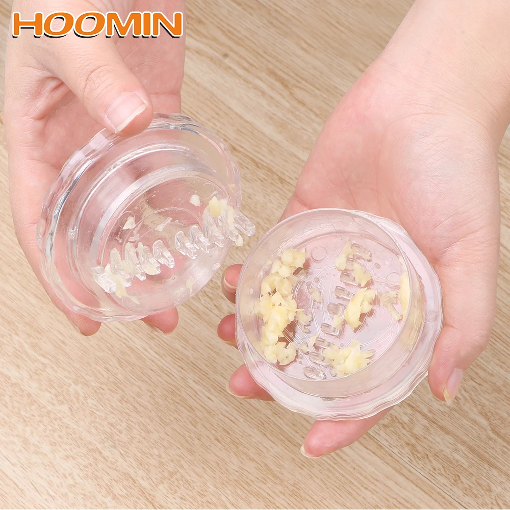 

HOOMIN Garlic Grinding Slicer Twist Mashed Garlic Presses Ginger Crusher Chopper Cutter Kitchen Accessories Cooking Gadgets Tool