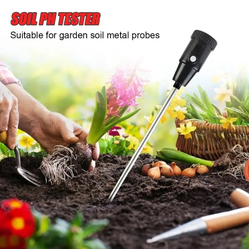 

Handheld Moisture Humidity Meter PH Tester for Garden Soil Metal Probe Hygrometer