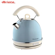 Чайник Ariete Vintage 2877/05 голубой, стильный ретродизайн, объем 1,7 литра, поворот на 360 градусов, фильтр против накипи, индикатор уровня воды