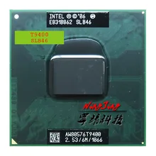 Процессор Intel Core 2 Duo T9400 SLB46 SLAYY, двухъядерный процессор 2,5 ГГц с двойной резьбой, 6M 35W Socket P