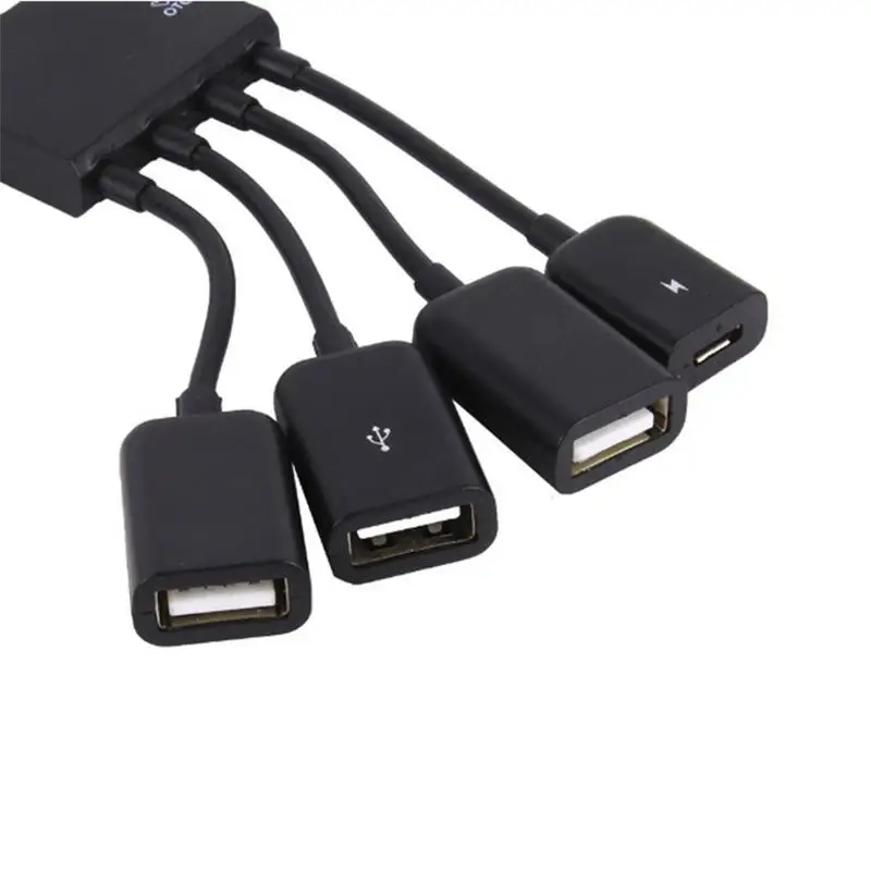 4 في 1 متعددة الوظائف USB البيانات Hub وتغ نقل كابل العالمي دبوس كابل شاحن كابل مهايئ usb بيانات سلك الحبل لأجهزة الكمبيوتر المحمول PC