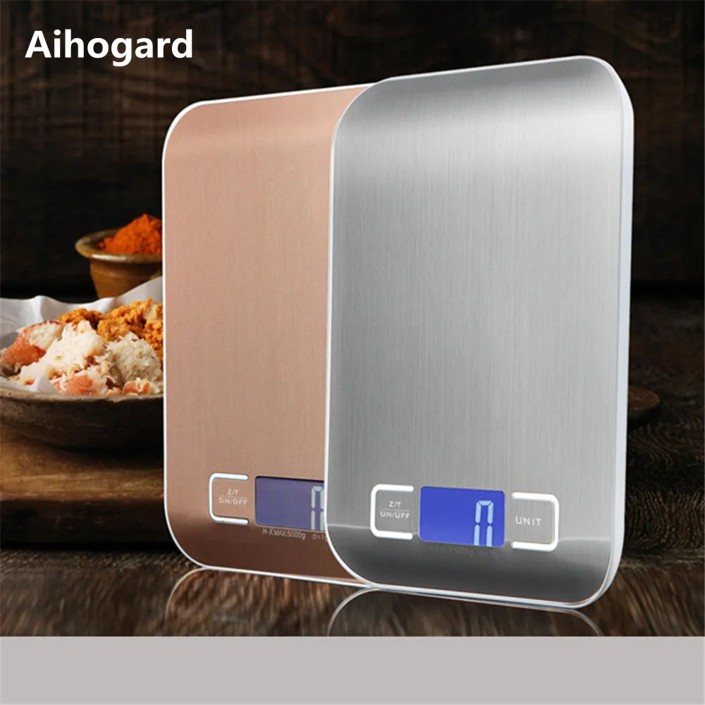 

10kg/1g Mini Kitchen Digital Scale Precision Electronic Food Scales Stainless Steel Balance Weighting Scale Touch LCD Display