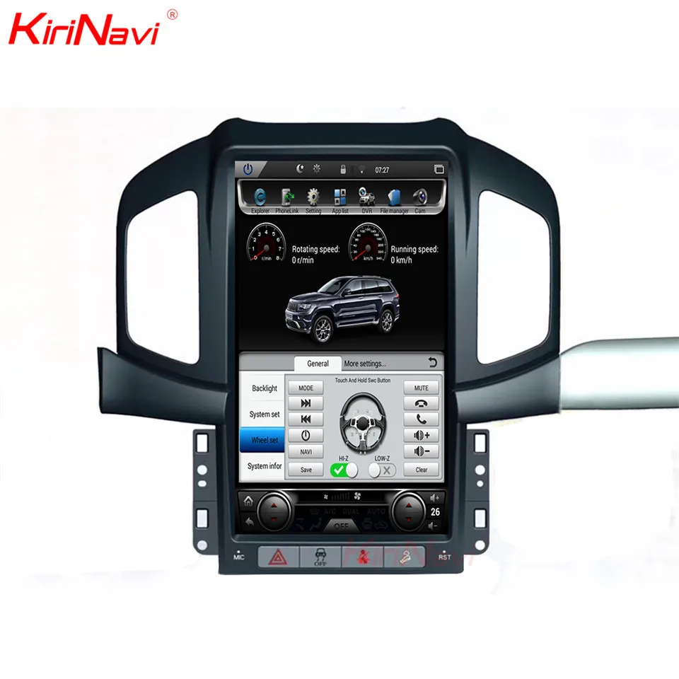 Sale KiriNavi Touch Screen Tesla Style Android 13.6inch Car Radio Gps Navigation Player For Chevrolet Captiva Bluetooth 2013-2017 3