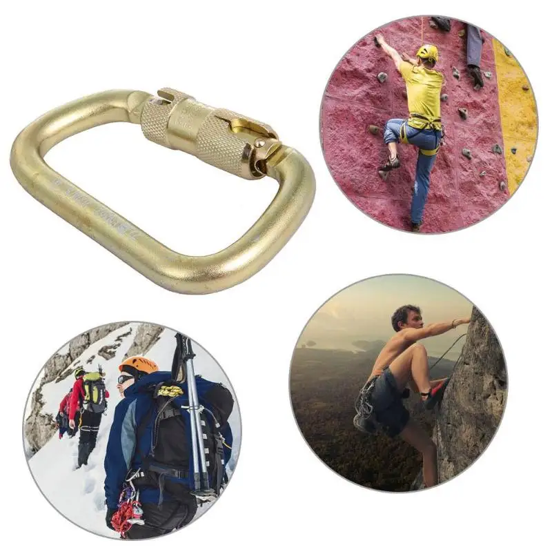 45KN d-образный быстроходный стальной крюк для альпинизма, легкий ...