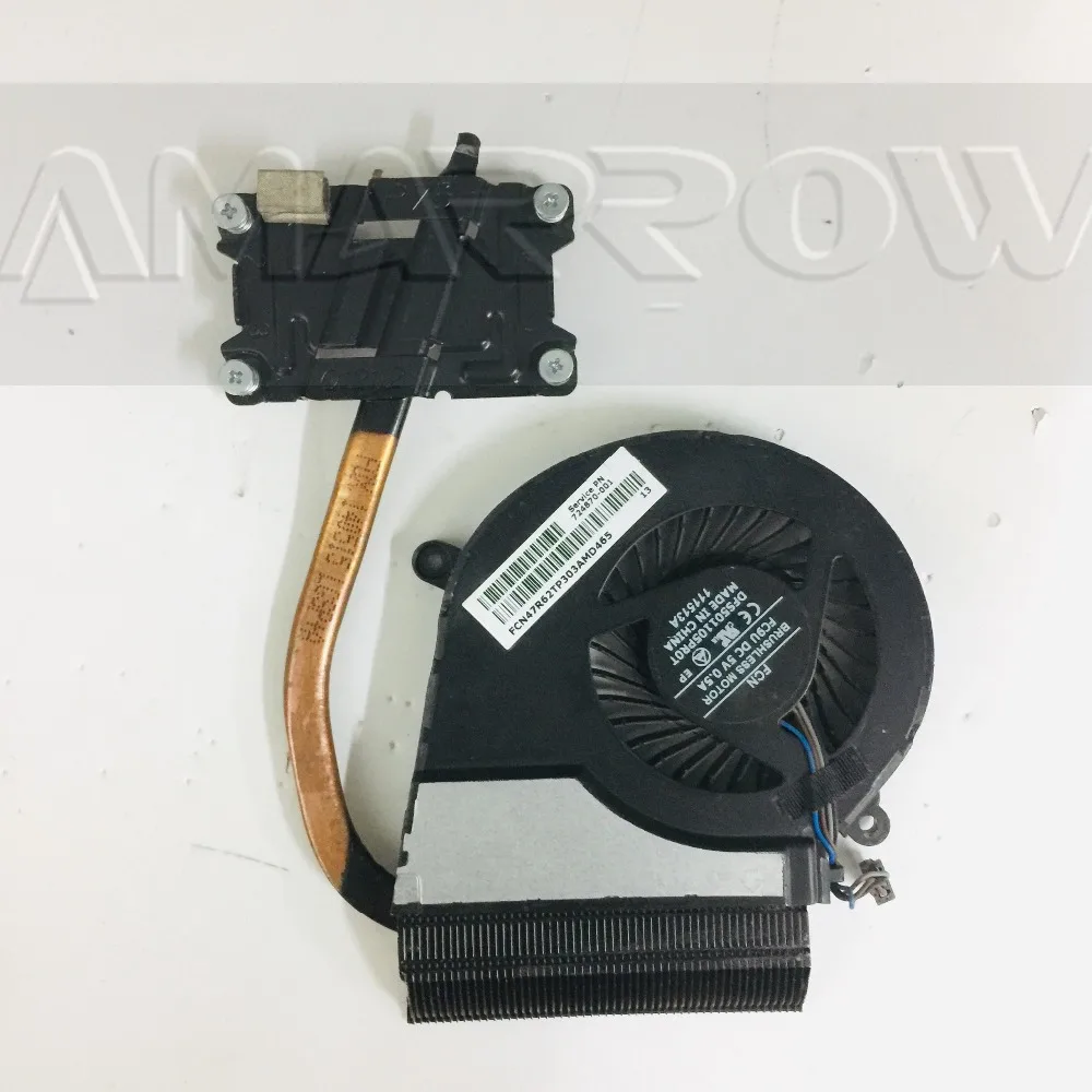 Original laptop heatsink cpu cooling fan For HP 14 E 15 E 17 E TPN Q118