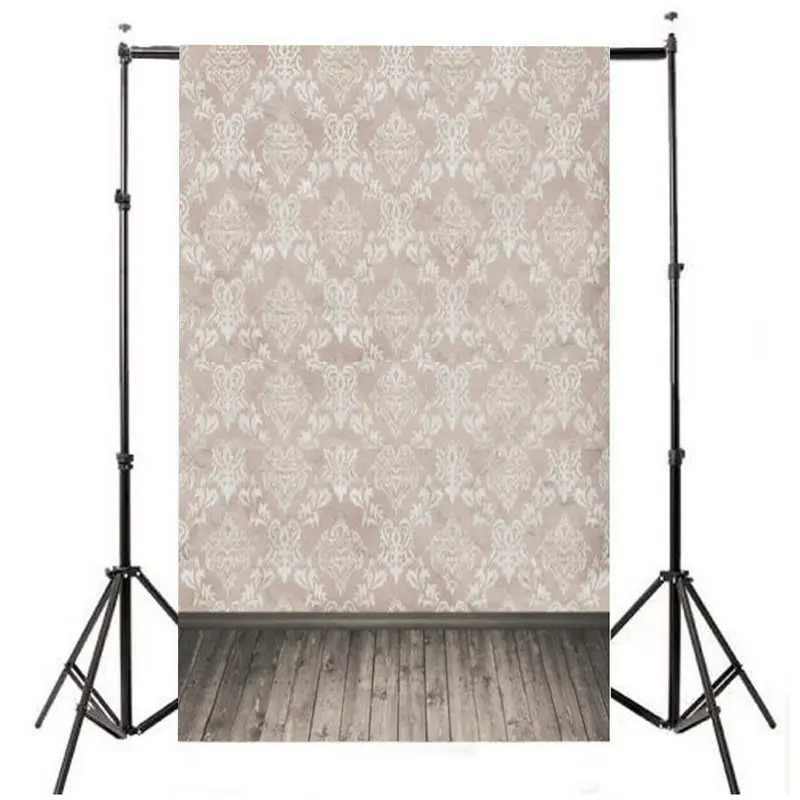 

3x5ft Gray Damask Flower Pattern Wallpaper Newborn Baby Children Photographic Background Photography Backdrops For Photo Studio