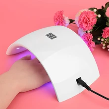 24 Вт профессиональный uv led лампа, Сушилка для ногтей огни машина с ЖК-дисплей Дисплей 100-240 V(штепсельная вилка европейского стандарта