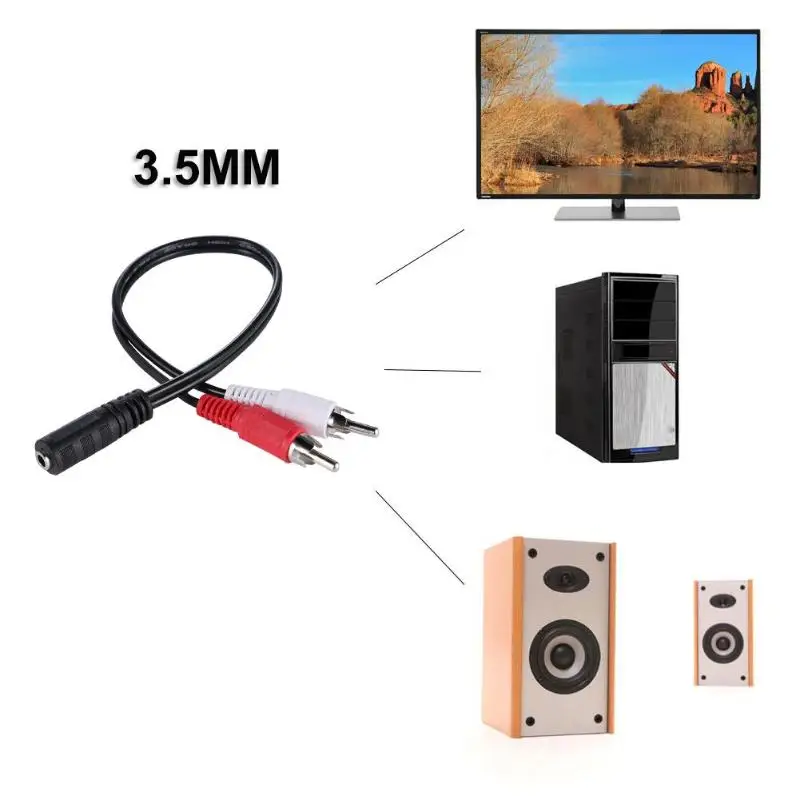 Cavo Audio Dorato Schermato Cavo Audio AUX Stereo 5 Metri - Da