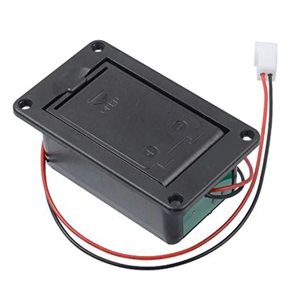 Active Bass Guitar Pickup 9V Battery Boxs/Holder/Case/Compartment Cover With Metal Contacts Spring And 2 Pin Plug with Cable Active Bass Guitar Pickup 9V Battery Boxs/Holder/Case/Compartment Cover With Metal Contacts Spring And 2 Pin Plug with Cable