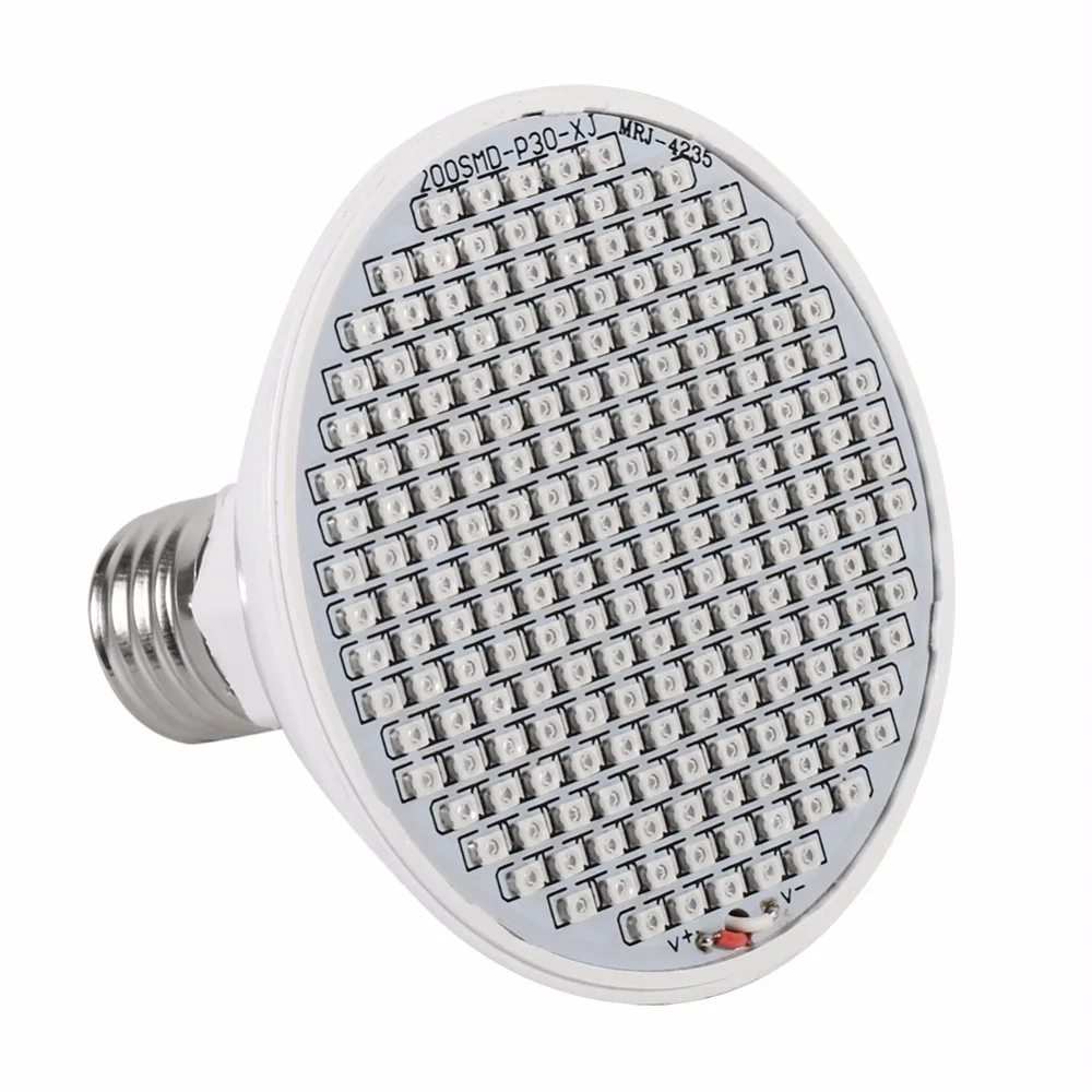 24W 200 LED растительный свет E27 гидропоники цветок Выращивание овощей лампы полный