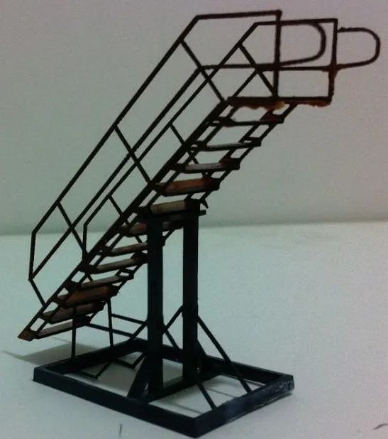 Die casting Rail Scale Model Ho Locomotive Diy Architectural Maintenance Ladder Of Material Sand Table |