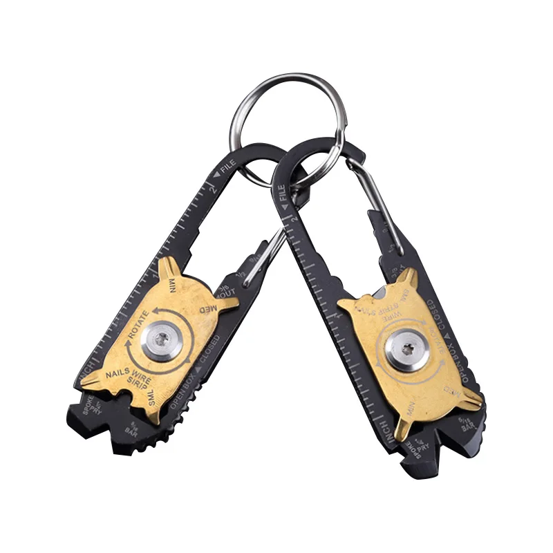 

Pro 20-in-1 Wrench Set Multifunctional Mini Universal Key Survival Kit Stainless Steel Camping Survival EDC Tools Travel Kits