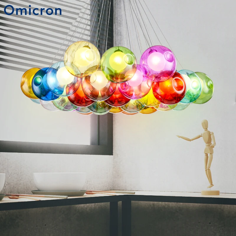 Цветная светодиодная люстра Omicron домашний декор освещение Современная мощность