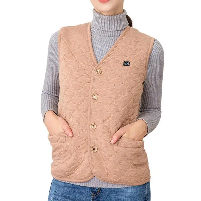 

2018 Outdoor Warm Ski Electric Vest Smart Heating Warm Carbon Fiber Heating Suit Can Charge Heating Vest Warm Ski