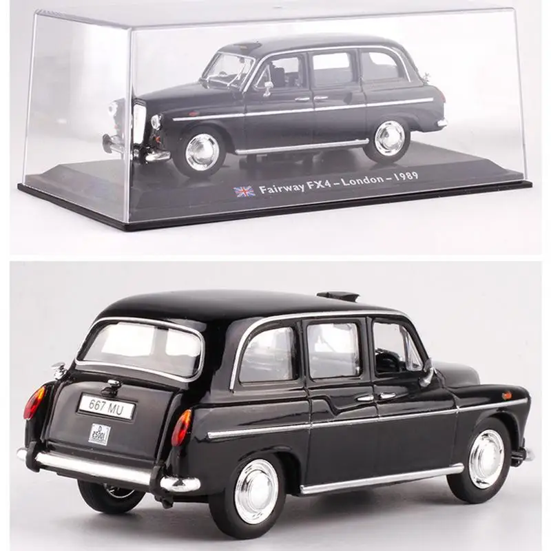 

1:43 Vintage London Taxi Alloy Car Model Toy With Display Box Mini Show Period Car Excellent Children's Birthday Gift