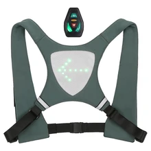 Lixada светоотражающий жилет рюкзак с светодиодный поворотник светильник дистанционного Управление Спорт на открытом воздухе защитные шлемы сумка Шестерни USB Перезаряжаемые