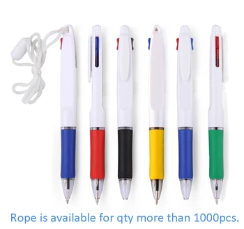 

6 color 80052 2 in 1 ball pen, rope available, clip removal available, comfortable grip, factory direct wholesale lots brand