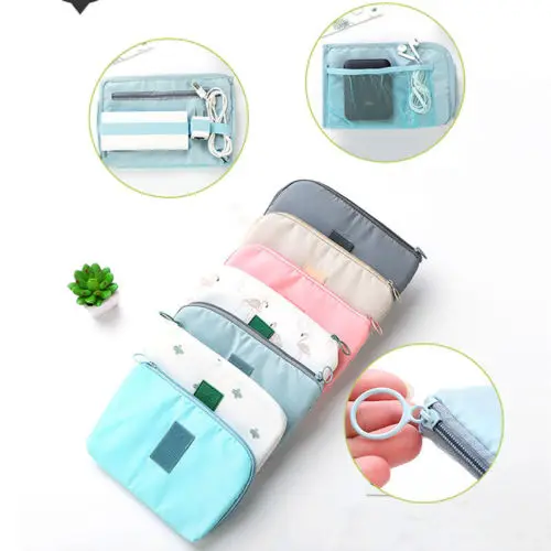 المحمولة الرقمية حقيبة التخزين الإلكترونية محرك أقراص USB ماوس كابل سماعات مهايئ شاحن المنظم حالة أداة السفر حقيبة