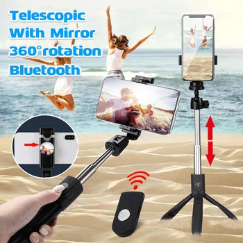 

Selfie Stick Tripod Monopod bluetooth Wireless Remote Mini Selfie Stick For Xiaomi/Honor Smartphone for iPhone