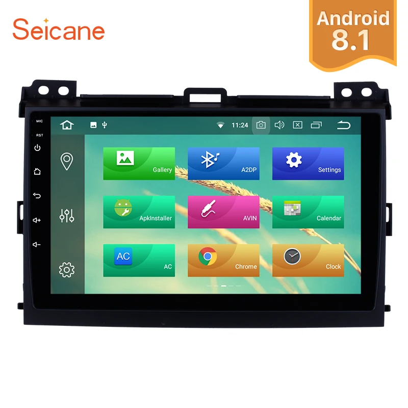 

Seicane Android 8.0/8.1 9" Car Autoradio For 2002 2003 2004 2005 2006-2009 Toyota Prado Cruiser 120 1Din GPS Head Unit Player