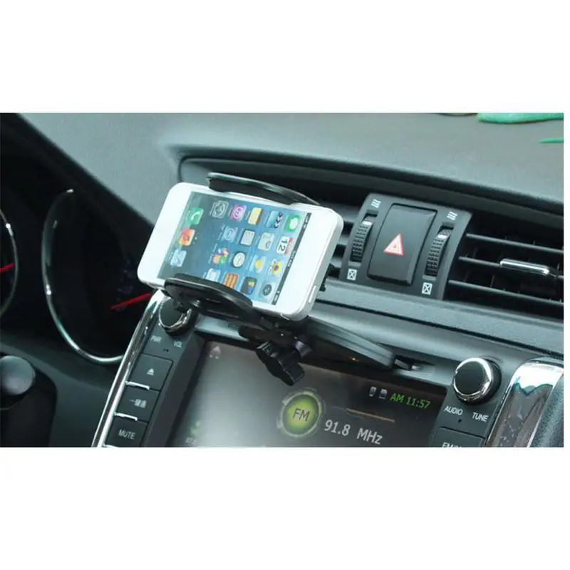 Автомобильный держатель для телефона CD порт навигационная подставка колыбель 360 градусов поддержка мобильного вентиляционного отверстия автомобильная подставка для телефона в автомобиле